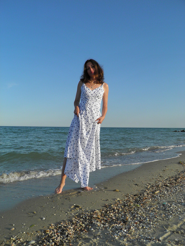 Льняной сарафан для моря! от Sliva_Julia