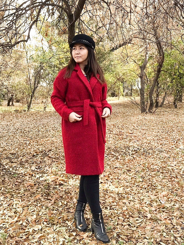 Красное пальто от Toxashka