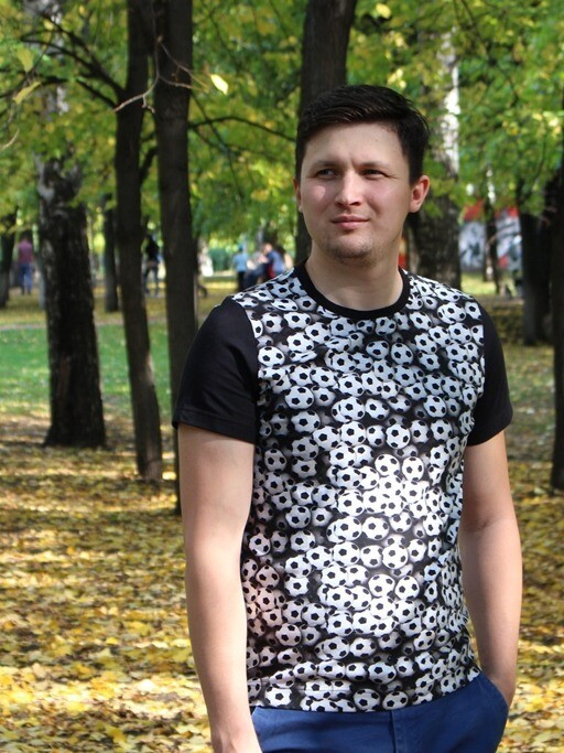 Мужской свитшот из футера и футболочки из кулирки от Sveta Sews