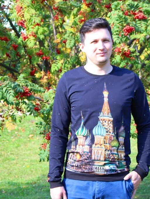 Мужской свитшот из футера и футболочки из кулирки от Sveta Sews