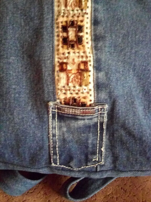 Рюкзачок из старых джинсов от chizhovaz