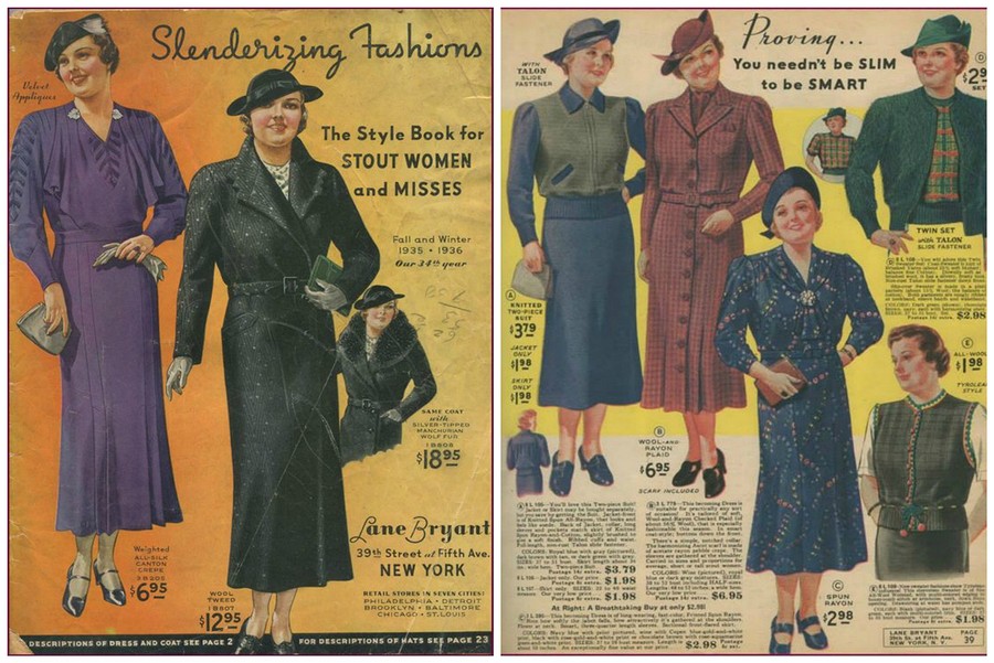 Модные советы для полных девушек из книг 1940-х годов