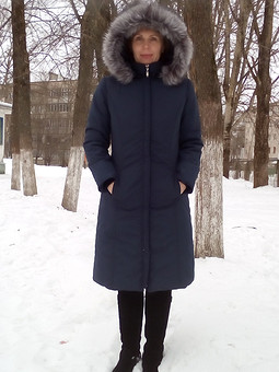 Зимнее пальто из плащевки на утеплителе