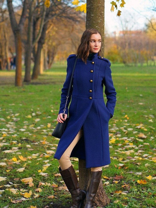 Черничное пальто от VeronikaAndreeva