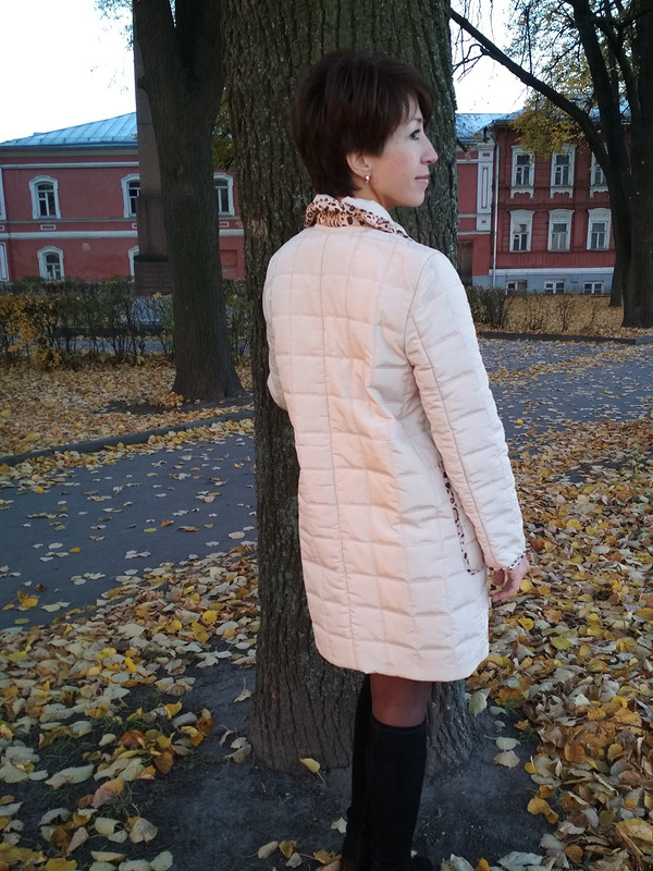 Осеннее пальто из стежки от Anna