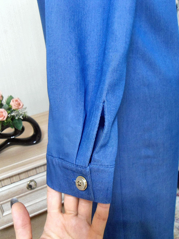 джинсовое платье-рубашка от Krimadress