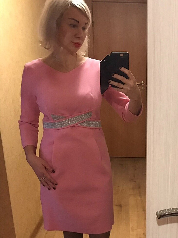 Розовое платье от Olg43