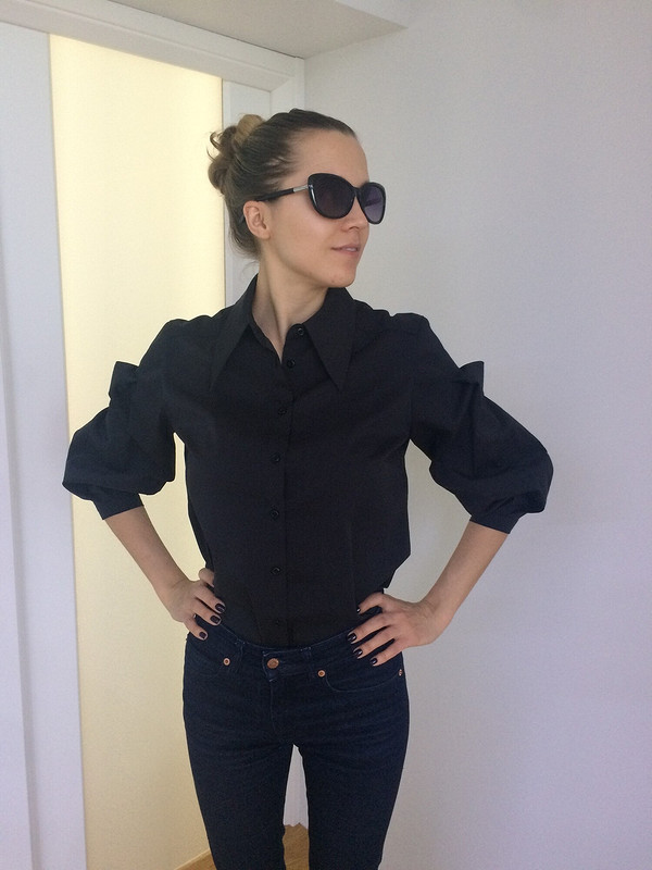 Чёрная блузка от Irina_Kor