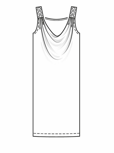 Платье и топ с вырезом «качели»