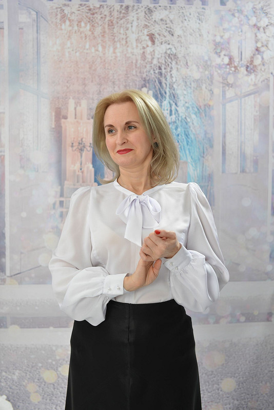 Белая блузка от Юлия Прокофьева