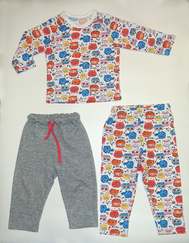 Детская пижама «Совы» и брюки от Марина_Е