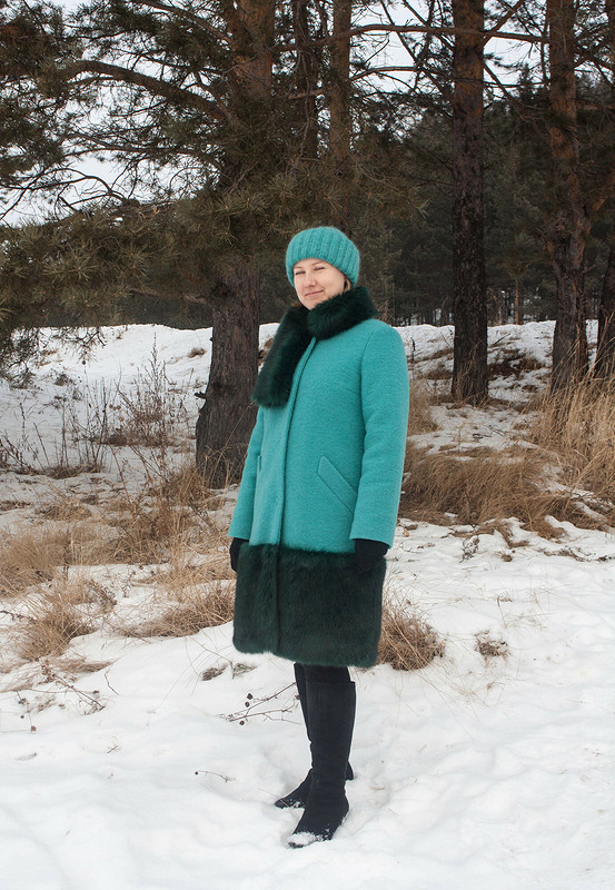 Зимнее пальто с мехом от Galina78