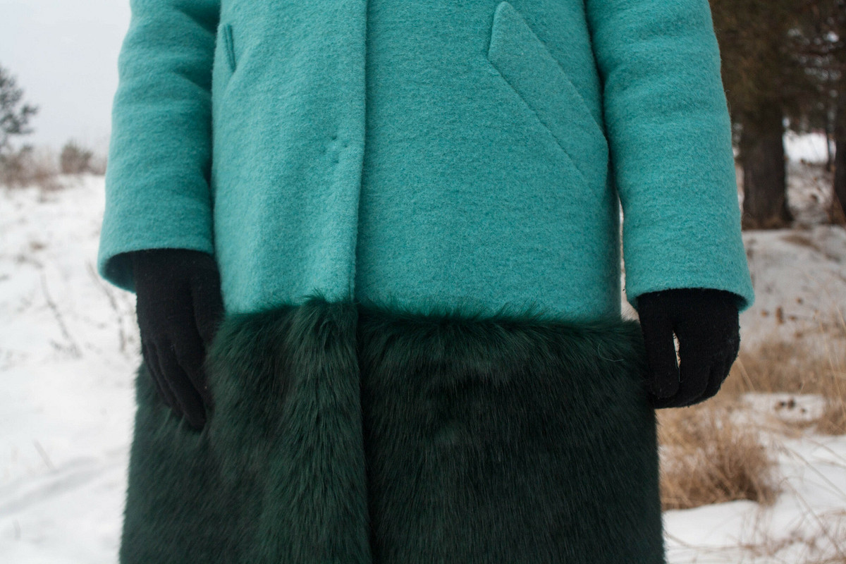 Зимнее пальто с мехом от Galina78