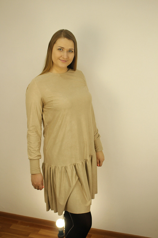 Платье из замши от Sveta Sews