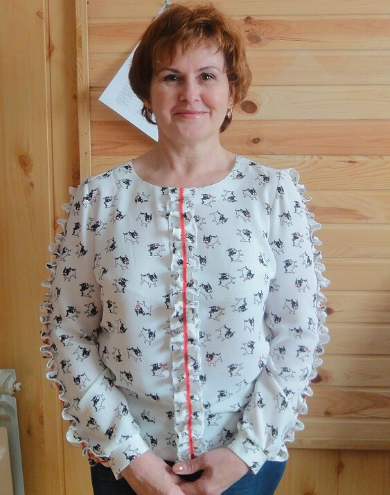 Блузка с рюшами от Uralochka