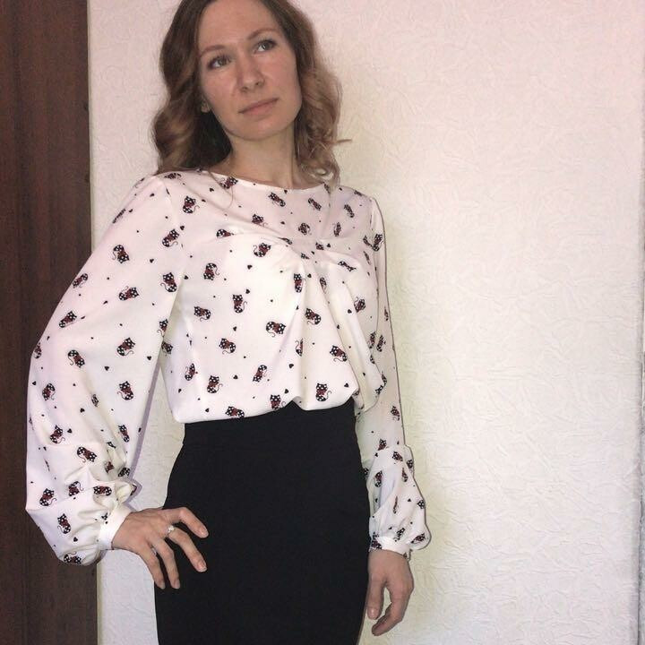 Блузка с кошками от MarinaUlianova