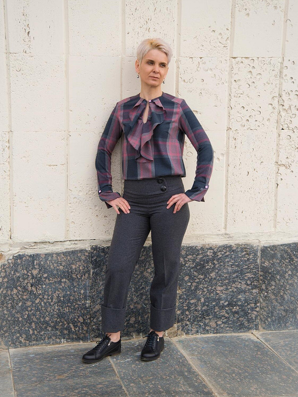 Блузка,брюки и жилет от larisa_krasnokamensk