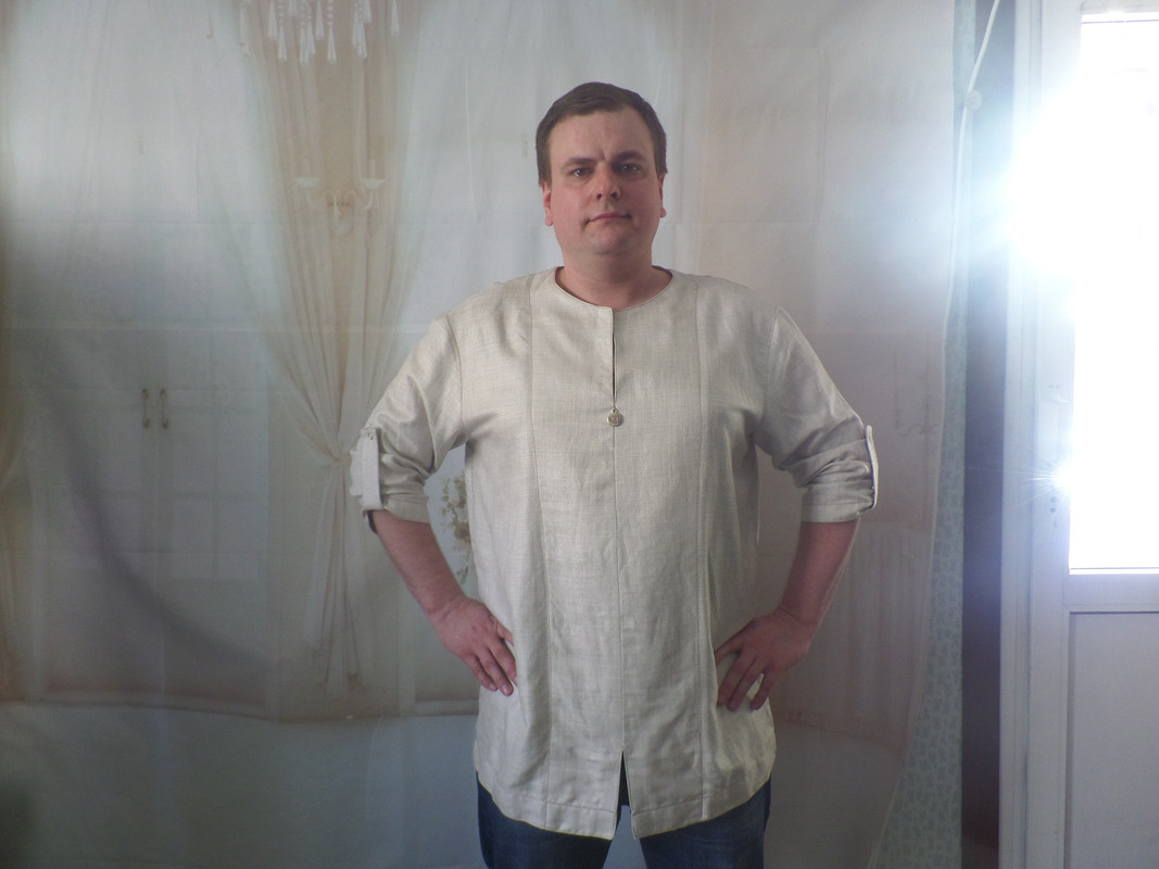 Рубашка из льняного полотна с вискозой от FAINKA05