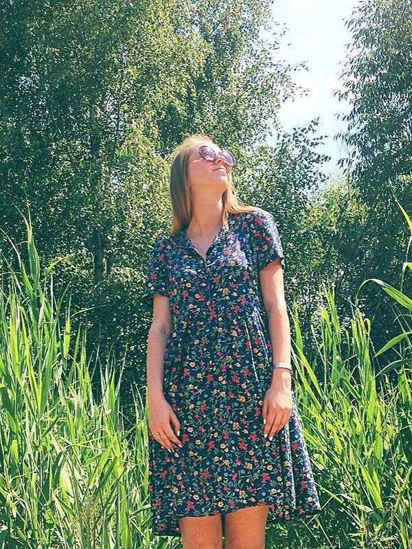 Легкое платье-разлетайка от Anna_Usmeshka