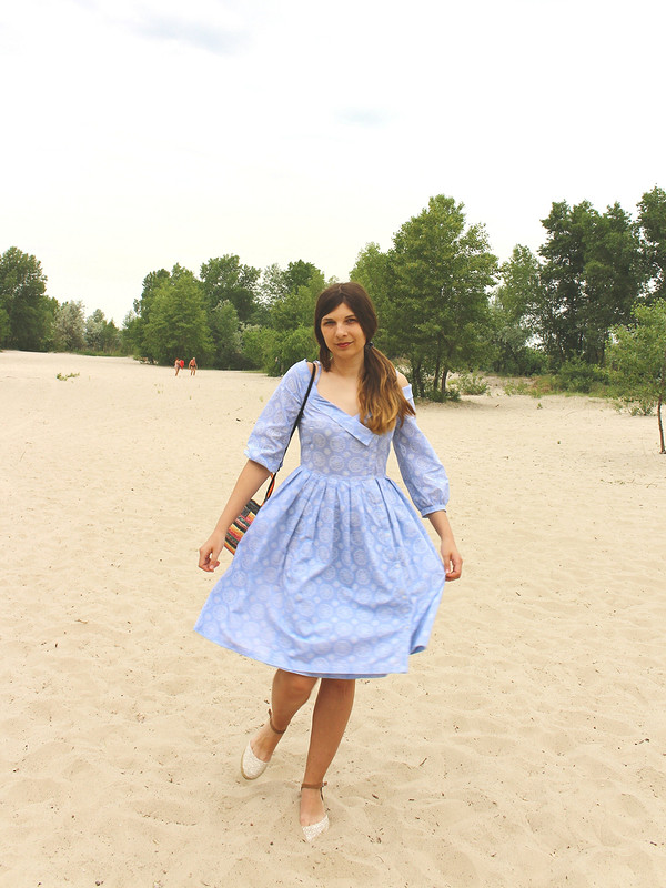 Голубое платье от KaterynaKotik