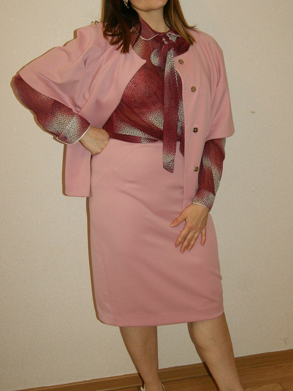 Розовый костюм из трикотажа от Ирина ВВ