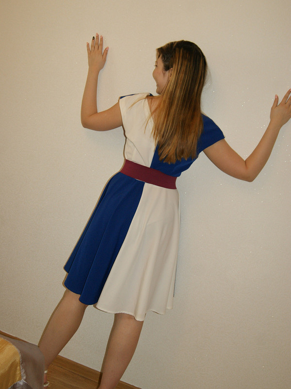 Двухцветное платье для дочери от Ирина ВВ