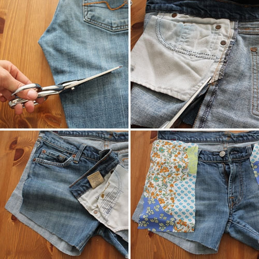 Делаем из обычных джинсовых шортов модные: 8 мастер-классов