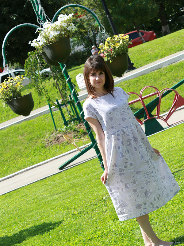 Льняное простое платье от Ekaterina0509