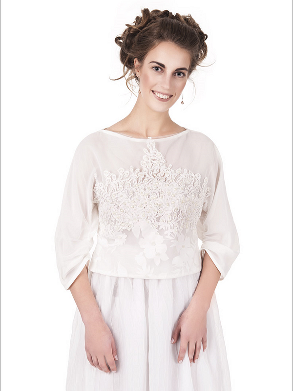 комплект из блузы и юбки «Снег» от Ларса