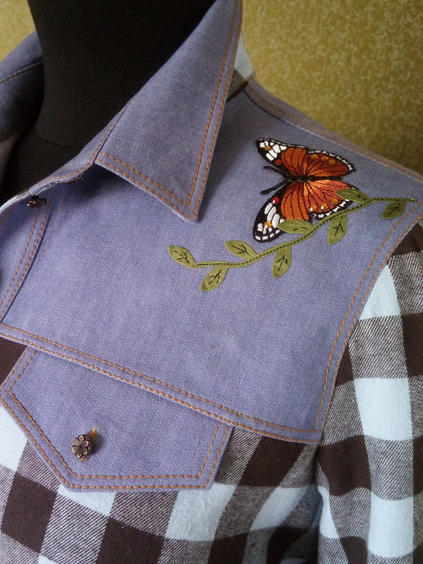 Рубашка с бабочками от anechka79