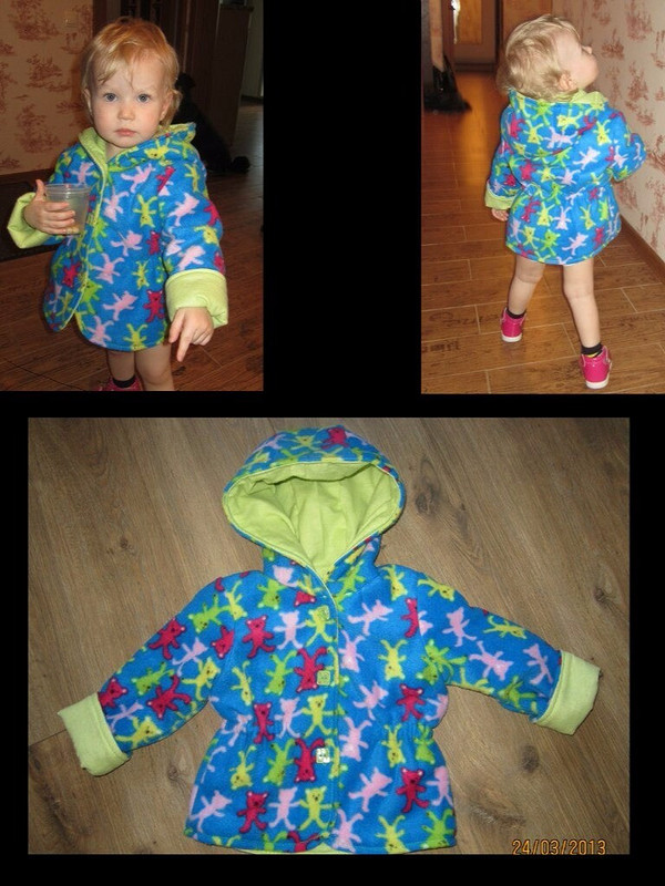 Флисовая куртка для малышки от Svetlana_Sokolovskaya