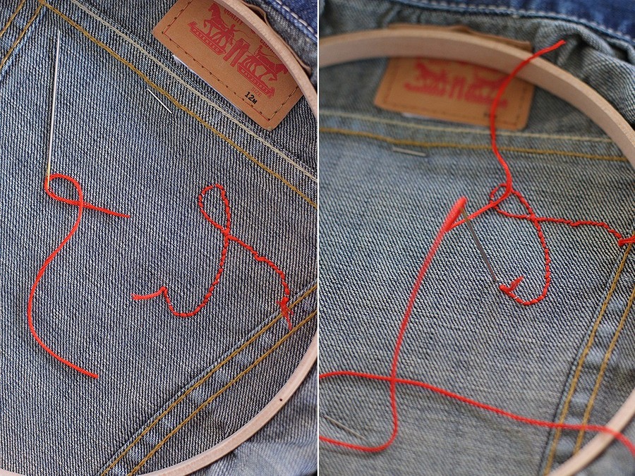 Украшаем джинсовую куртку вышивкой: мастер-класс и 33 идеи для вдохновения