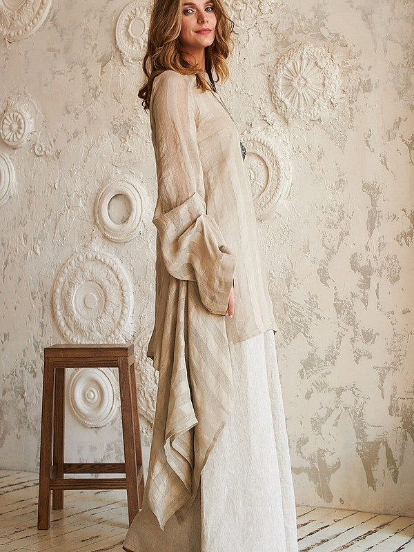 Льняной комплект из двух платьев от AlexandraMaiskaya