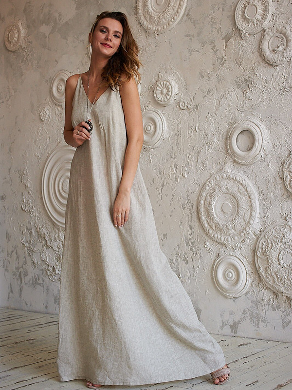 Льняной комплект из двух платьев от AlexandraMaiskaya