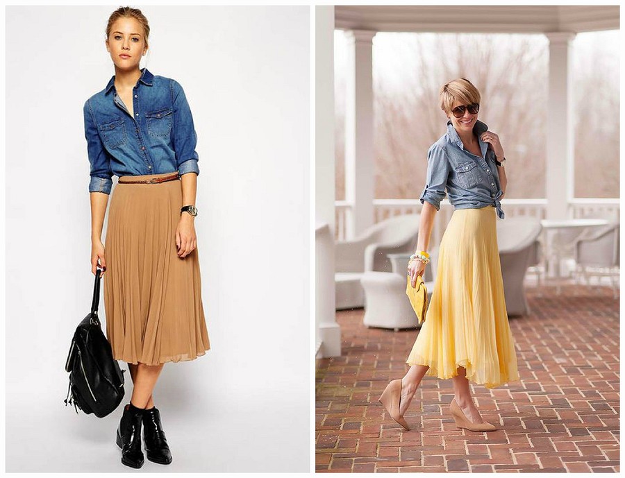 С чем носить юбку плиссе: 9 эффектных вариантов