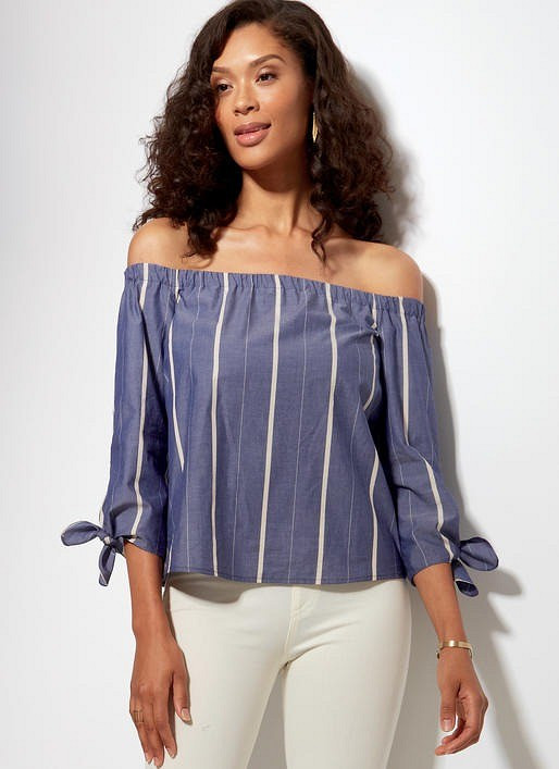 Блуза с открытыми плечами: добавляем свежести жарким денькам
