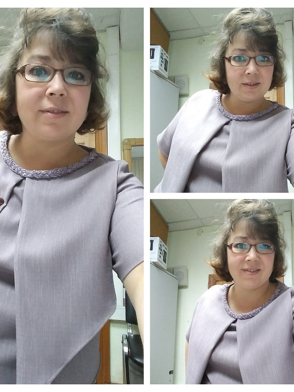 блузка цвета антрацит от SONIY