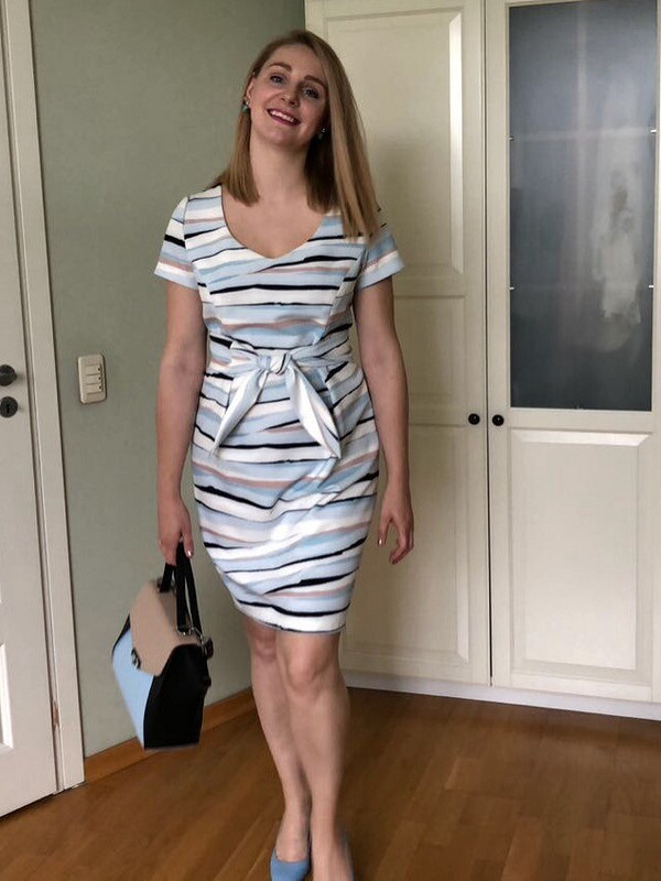 Платье в полоску размер 44 от IrinaChemelkova