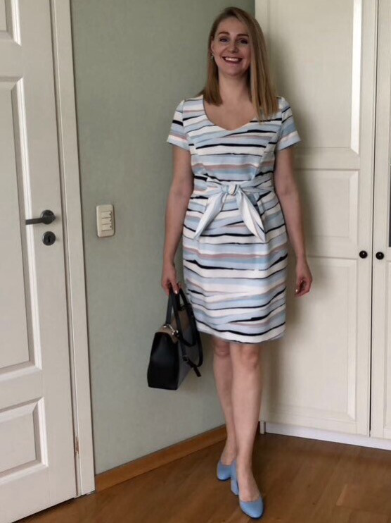 Платье в полоску размер 44 от IrinaChemelkova