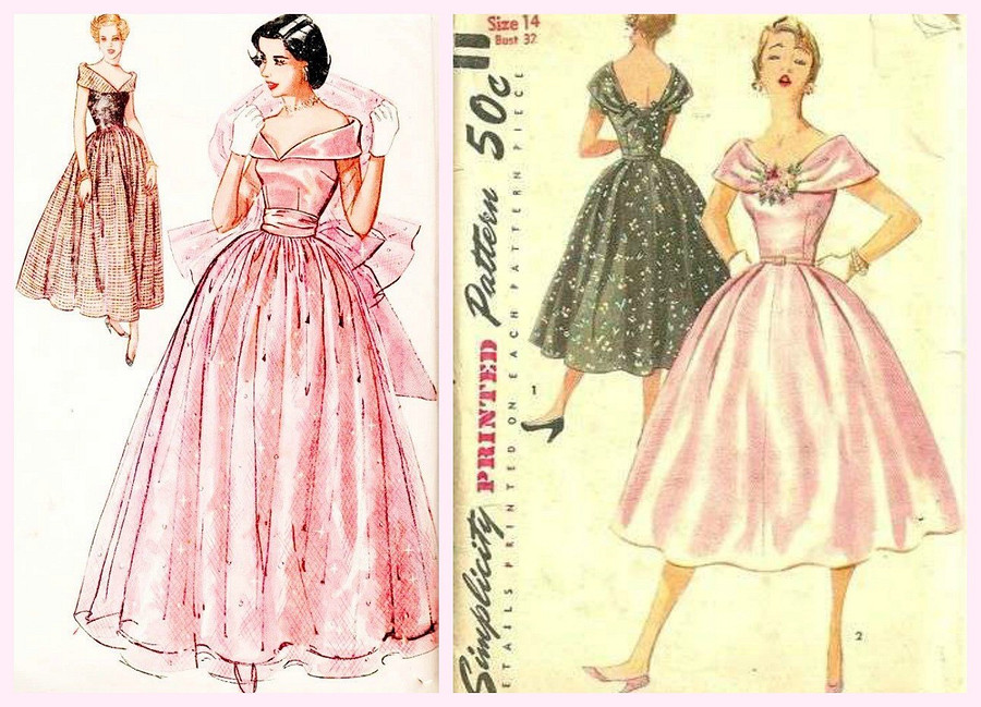 Как носили розовый цвет в 50-х?