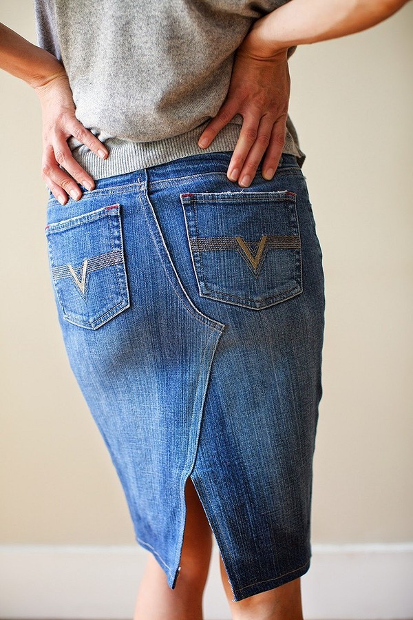 Как из старых джинсов сшить многоярусную юбку своими руками для девочки