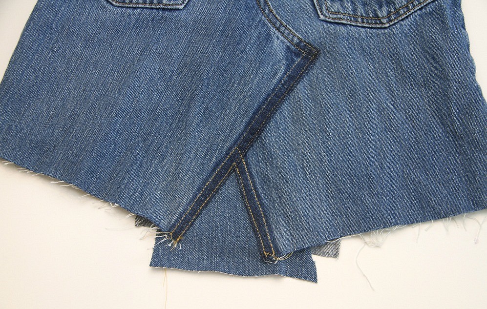 Как сшить джинсовую мини юбку для девочки
