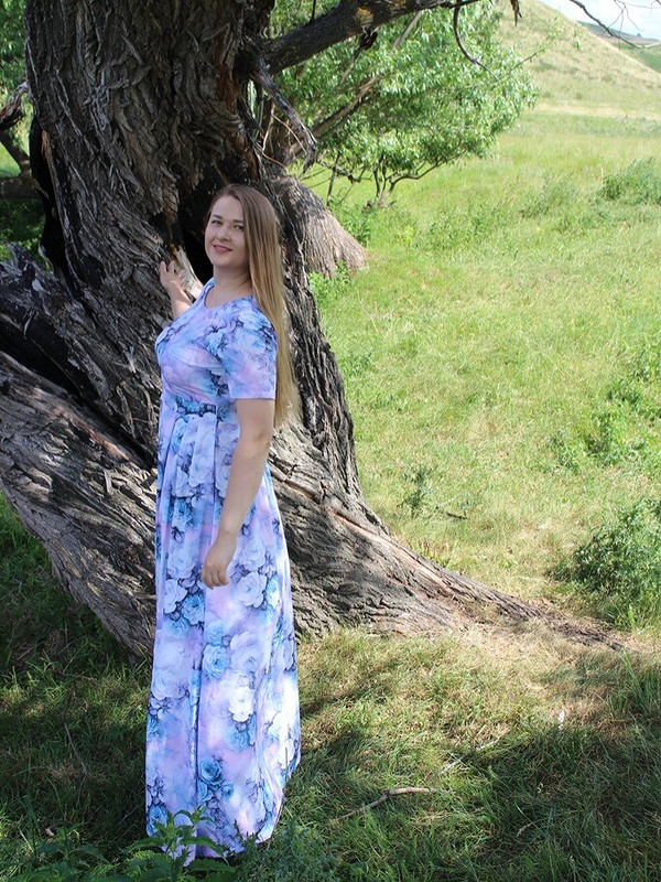 Летнее «летящее» платье в пол от Sveta Sews