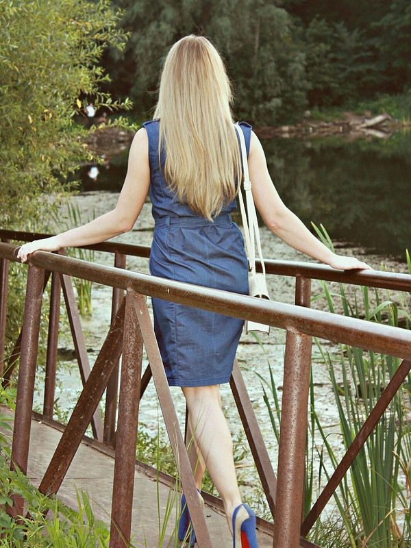 Синее платье..... от SladkoAlenKa