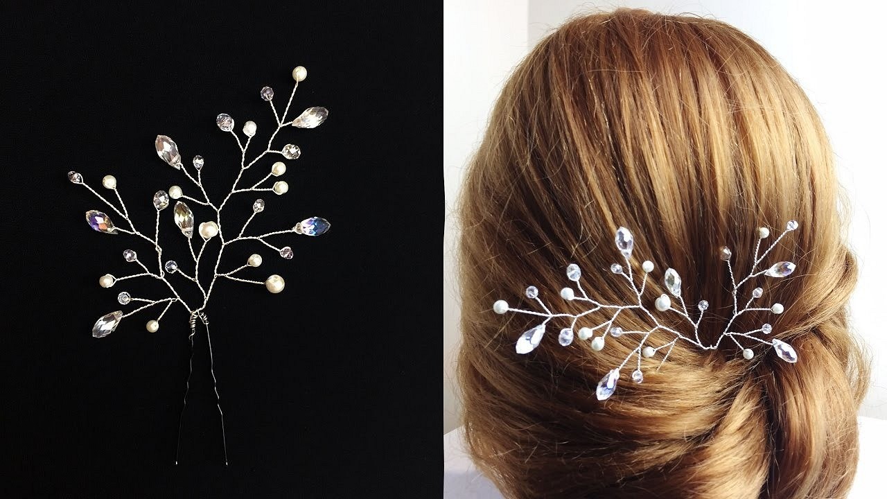 #МК Длинная веточка из проволоки и бусин своими руками / Wire and beads. Tutorial |Jo Handmade