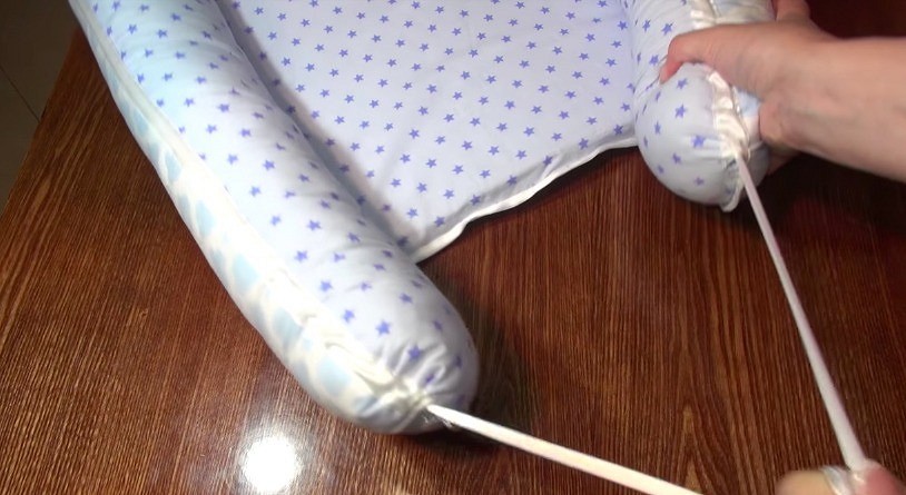 Как сшить гнездышко кокон для новорожденных своими руками. Выкройка #DIY Кроватка для малышей
