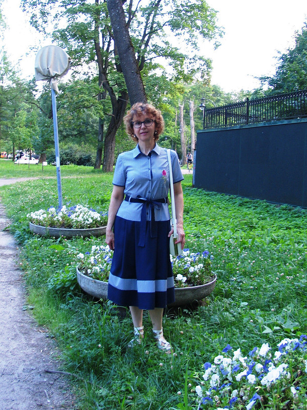 Платье комбинированное от Людмила Лебедева