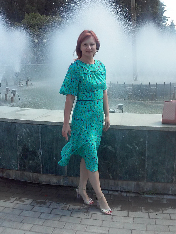 Попугайное платье от Ольга Толстова