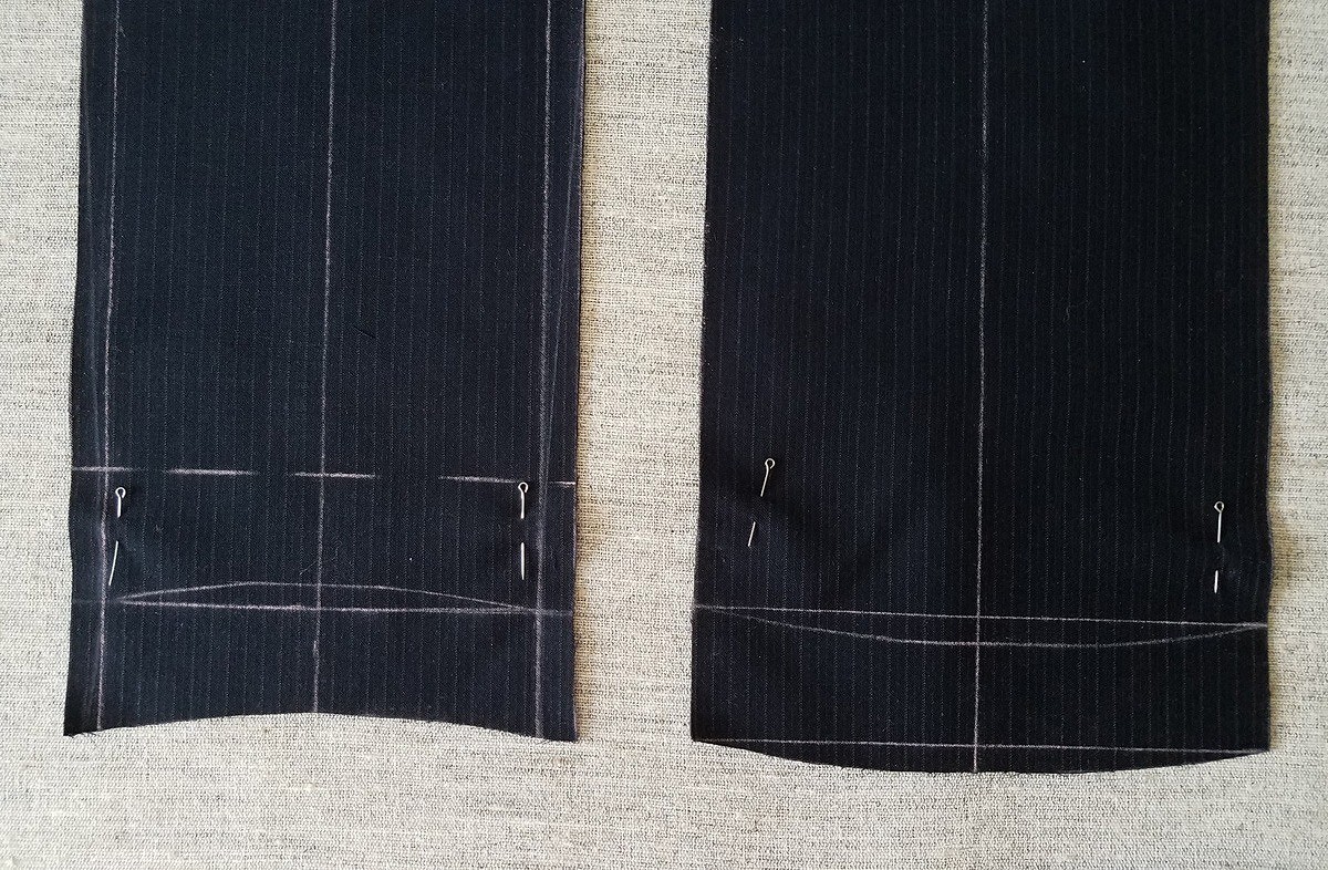 Как подшить брюки: обработка низа брюк брючной тесьмой