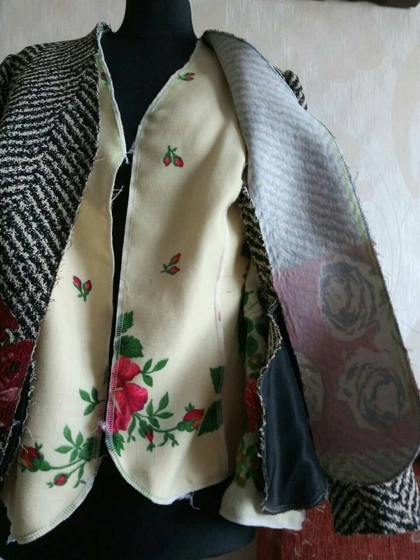 Куртка-жакет из купонной ткани от mathronka